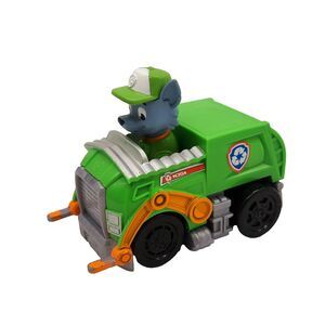 Paw Patrol Rocky Recycling Truck Push Toy Action Figure Green Spin Master